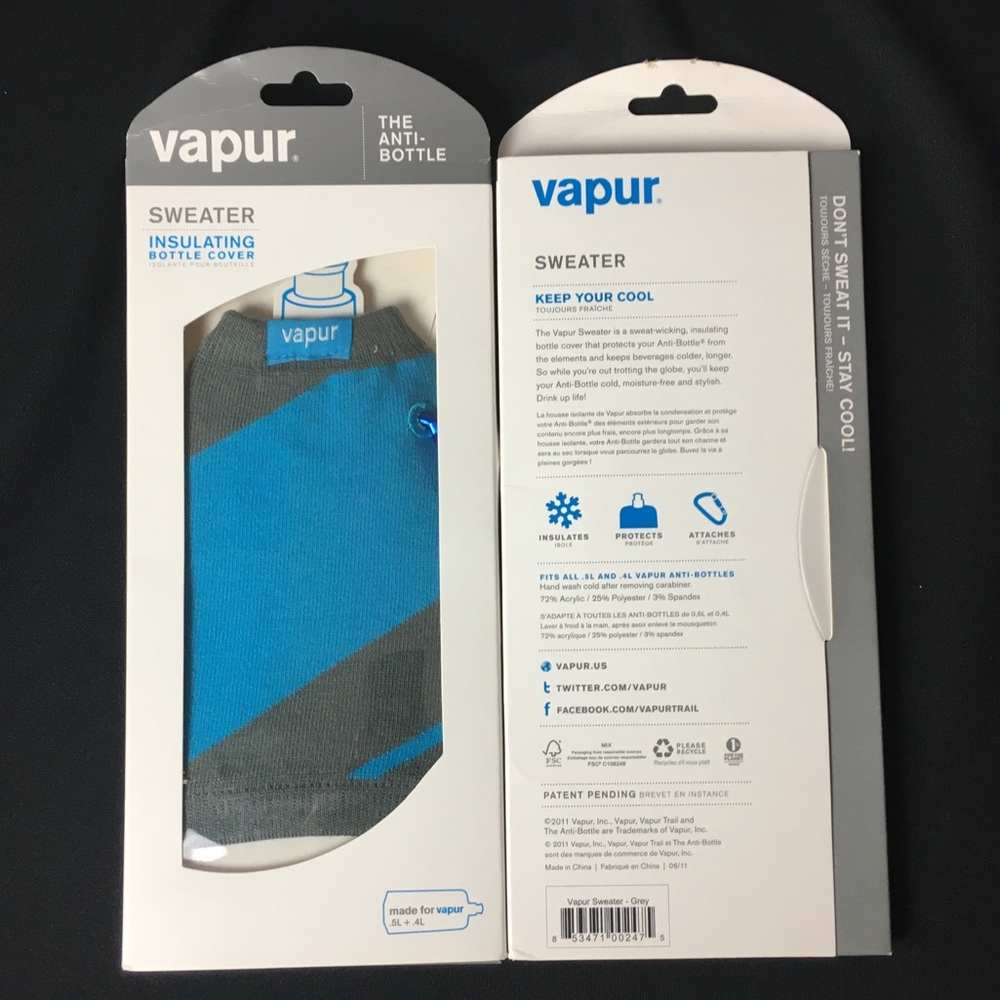 NWOT Insulating Bottle Cover - Vapur Sweater